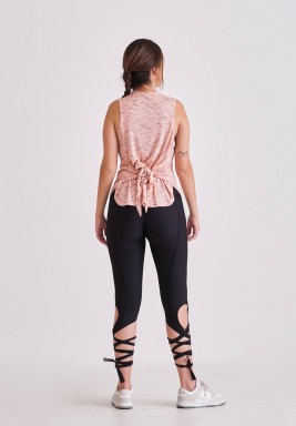Back Tie-Up Detail Leggings