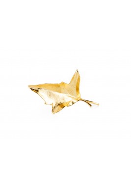 Gold Plated Autumn Leaf Hair Clip