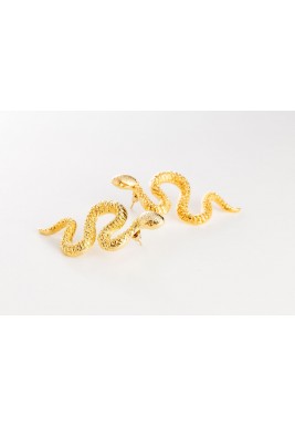 Gold Plated Snake Earrings