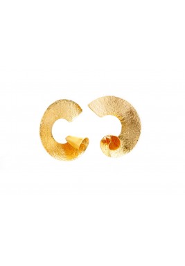 Gold Plated Curled Up Earring