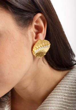 Pearls shell earrings