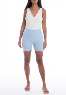 Blue Biker Shorts