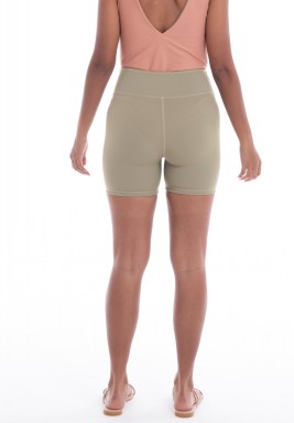 Khaki Biker Shorts