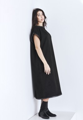 Black Candice Suede Dress 