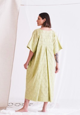 Light Green Short Sleeves Dress 