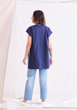 Dark Blue Long Tee