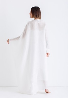 White Oversized Shirt Kaftan