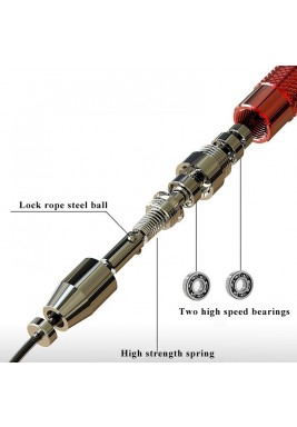 Hima - Adjustable Aluminum Jump Rope - Red