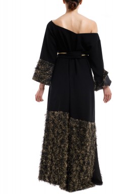 Black Zari Kaftan