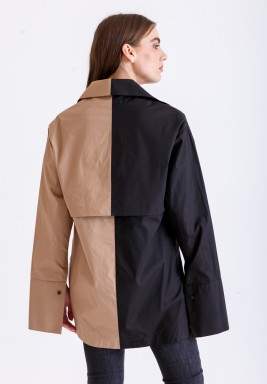 Maya Black & Beige Shirt