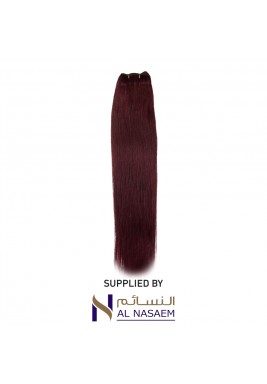 Remy 22 Inch Straight Tape Weft Hair Extension - Bordeaux