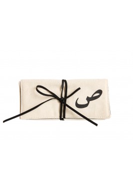 Beige Saad Jewelry Pouch