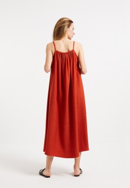 Rust Swing Dress