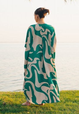 Green Waves Dress