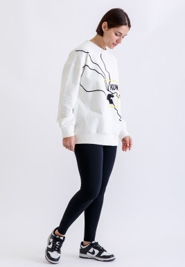 Off-white Sweater with Kuwait Map