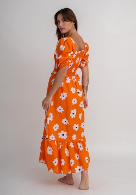 Orange Capri Dress