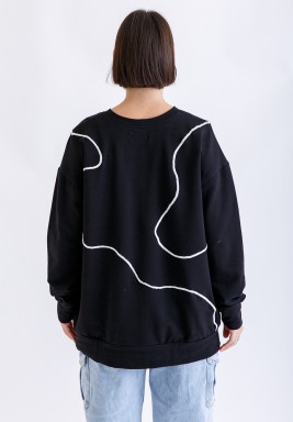 Black Sweater with Kuwait Letters