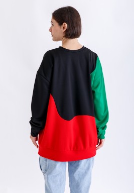Multiple Colors Kuwait Flag Sweater