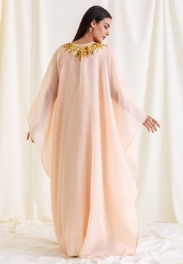 Super Peach Embroidered kaftan