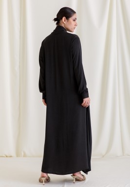 Black Wrapped Kaftan