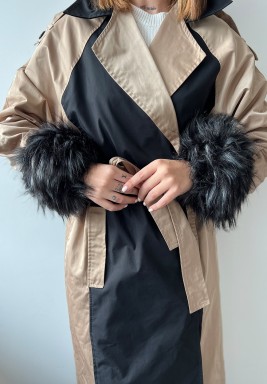 Faux Fur Cuffs - Black