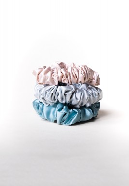 Wildflower Midi Silk Scrunchies (Set of 3)