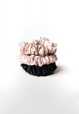 Bloom Midi Silk Scrunchies (Set of 3)