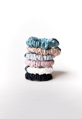 Sweet Spot Skinny Silk Scrunchies (Set of 6)