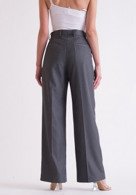 Grey Classic Suit Pants