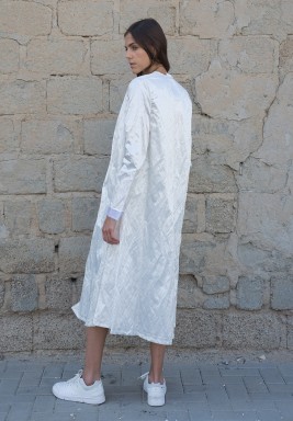 Off White Aditya Short Bisht