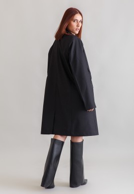 Black Oversized Blazer Dress