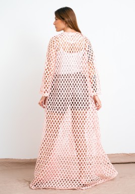 Pink Sea Shore Net Cover Up