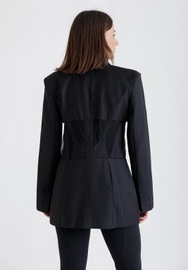 Black Corset Blazer