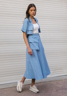 Blake Blue Short Skirt