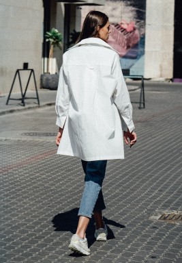 White Cargo Jacket 