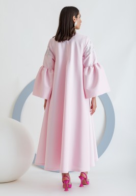 Pink Puffy Sleeve Kaftan