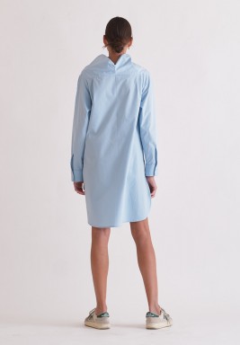 Blue Highneck Shirt 