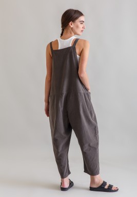 Dark Gray Corduroy Jumpsuit