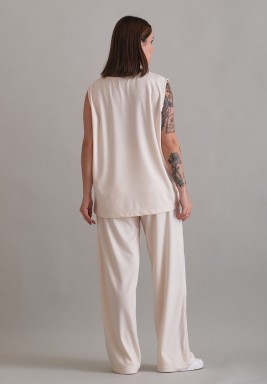 Beige Sweatpants and Top Set