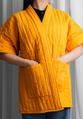 Mustard Quilted Jacket