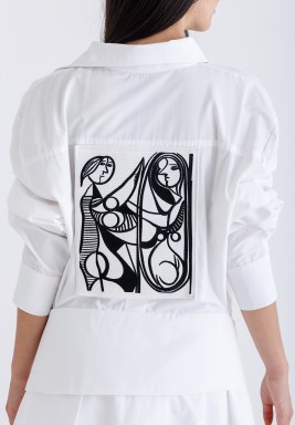 Picasso White Kaftan