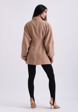 Nude Balloon Blazer