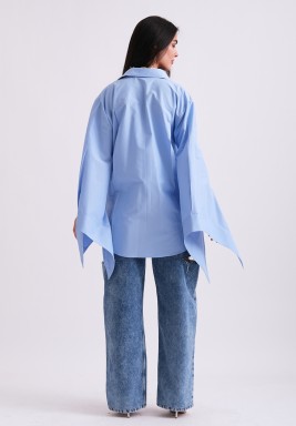 Blue Big Sleeve Shirt