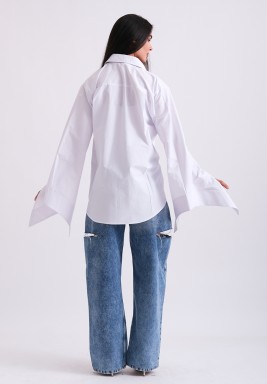White Big Sleeve Shirt