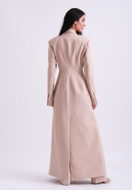 Beige Maxi Blazer 