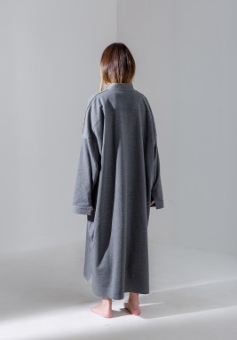 Dark Grey Oversized Shirt Kaftan