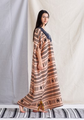 African Salmon Kaftan 