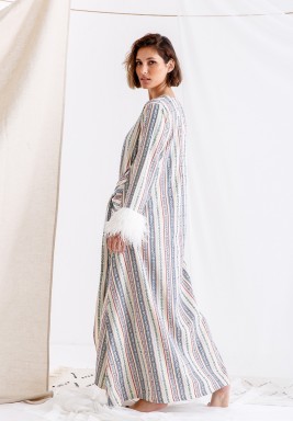 Off-White Sadu Feather Kaftan