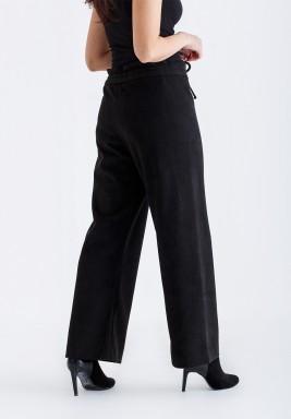 Black Candice Suede Pants