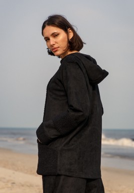 Black Hooded Tracksuit